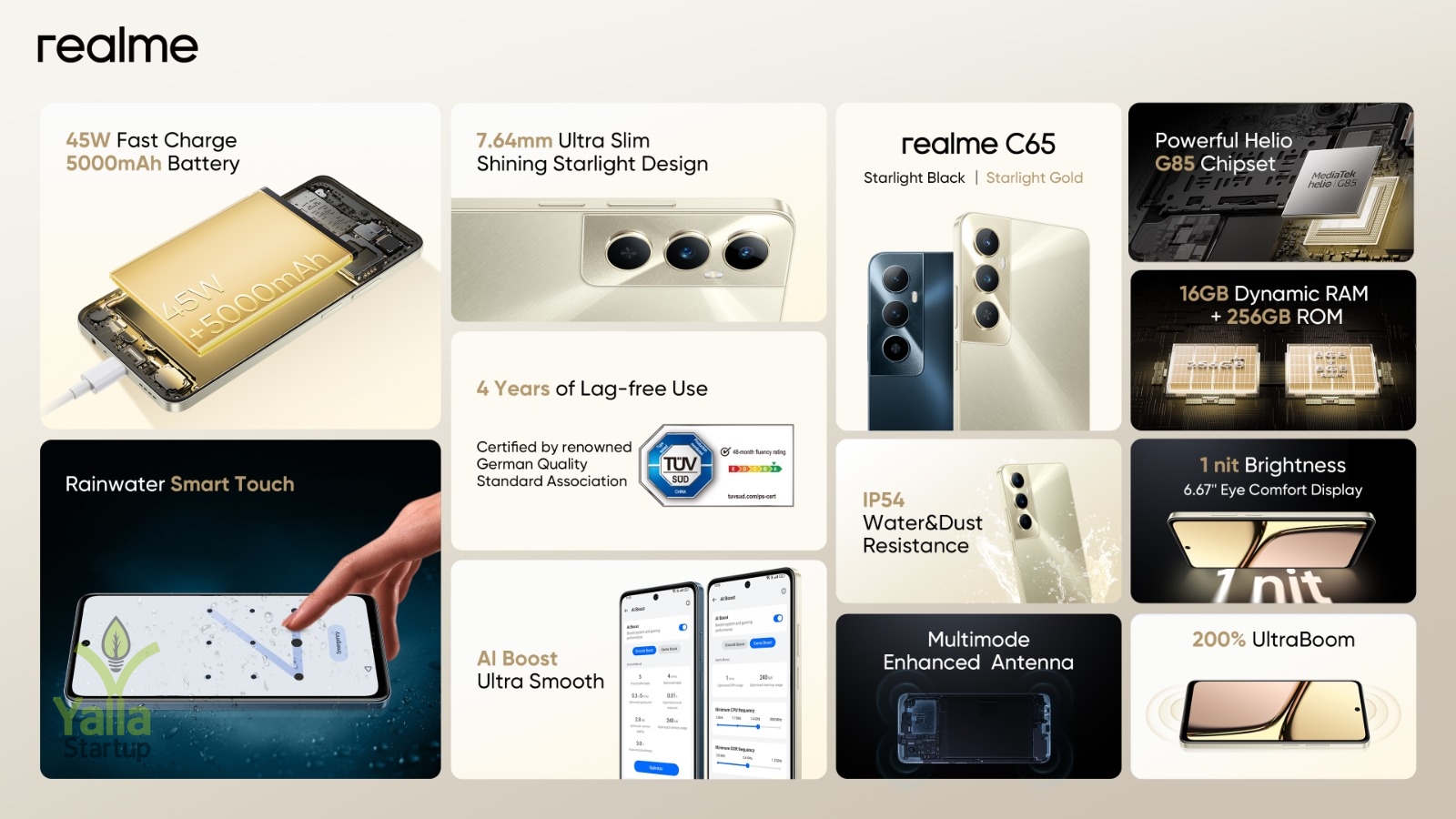 realme-C65-يلا-ستارت-اب