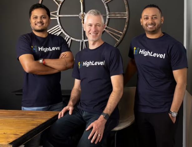 HighLevel co-founders Varun Vairavan (left), Shaun Clark (middle) and Robin Alex (right). HighLevel provides technology largely to marketing and advertising agencies that cater to small and medium-size businesses. Photo: Lisa Means Photography