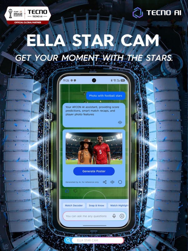 TECNO’s AFCON-Ready AI Features Reflect a New Era in Mobile Sports Viewing TECNO, official CAF global partner, introduces four intelligent tools designed to transform how fans watch, interpret and share the continent's biggest football tournament.